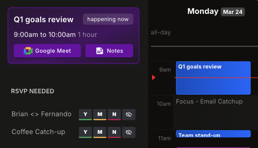 Stay on top of meetings