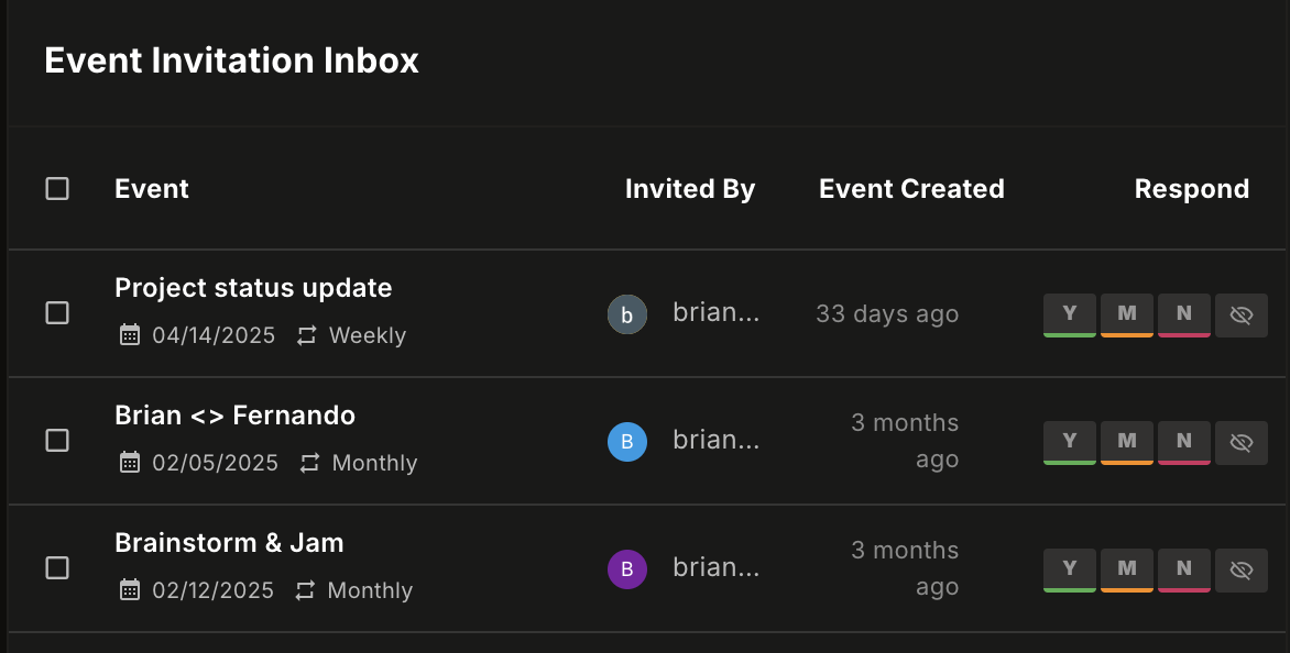 Treat your calendar like an inbox